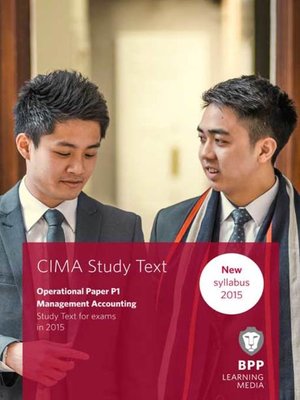 cover image of CIMA P1 Management Accounting